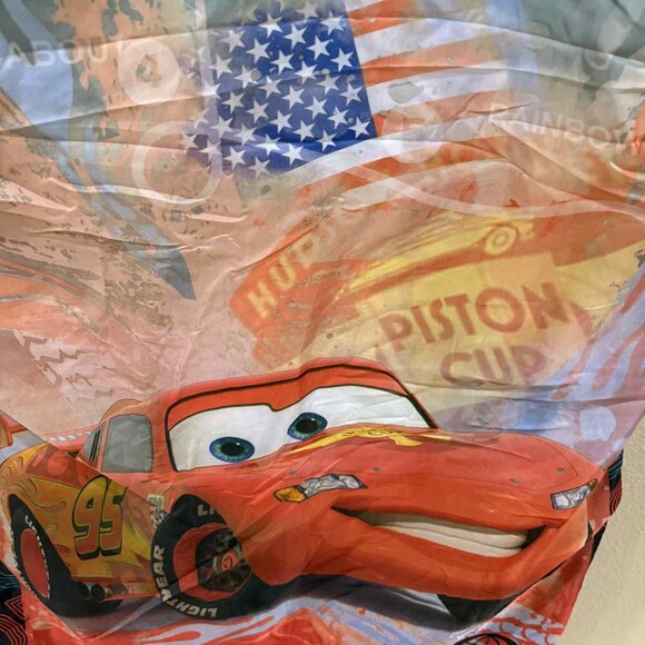 Disney PIXAR Cars Lightning McQueen Camping Sleeping Bag Kid Size 28” x 56” - Picture 2 of 3